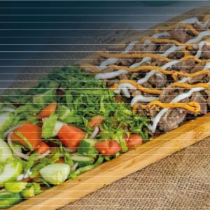 Green Salad with Chicken Donner