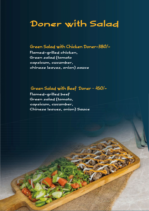 Green Salad with Beef Donner - Image 2
