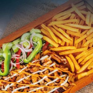 Fries with Chicken Donner